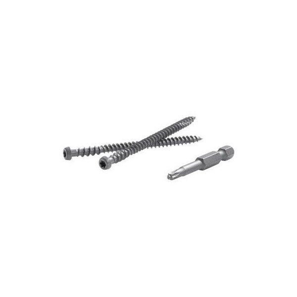 Fastenmaster Fastenmaster 5000256 TrapEase 2.5 in. Torx TTAP Star Head Zinc Carbon Steel Composite Deck Screws; Lava Rock - 350 Per Box 5000256 - main